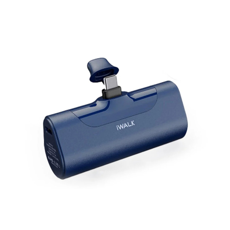 iWalk 4500mAh Portable Charger USB C Battery Pack - Blue - مزود طاقة